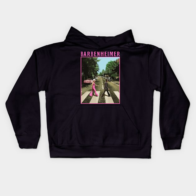 Barbenheimer Road Kids Hoodie by Three Meat Curry